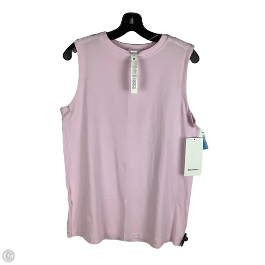 Athletic Tank Top By Lululemon In Pink, Size: M