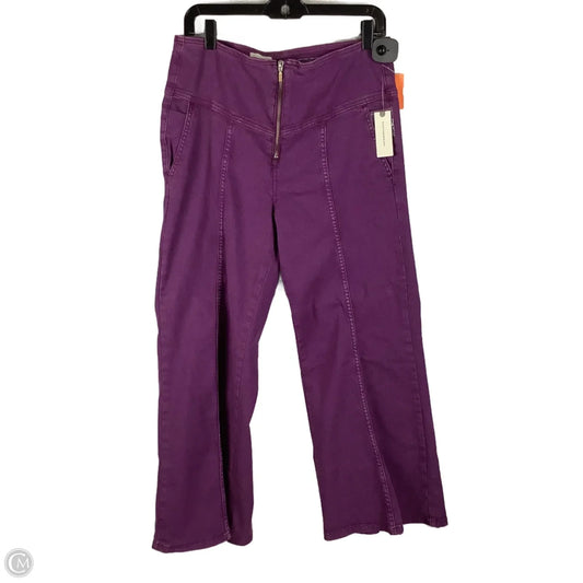 Pants Wide Leg By Pilcro In Purple, Size: 10 (31)