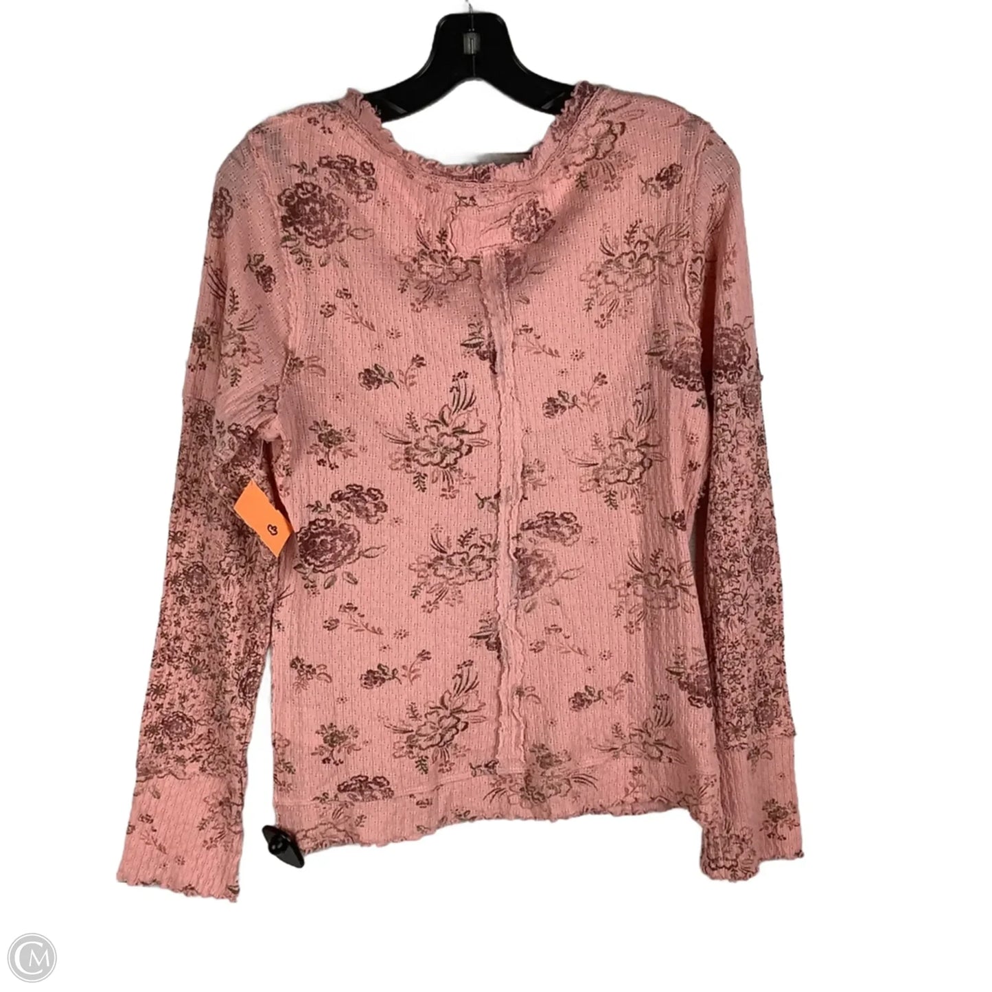 Top Long Sleeve By We The Free In Pink, Size: L