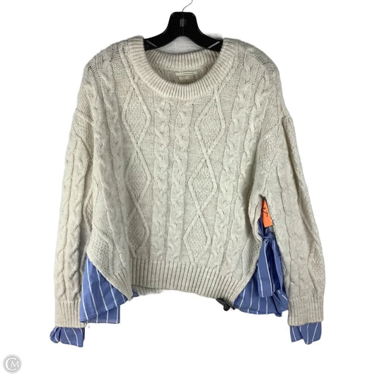 Sweater By Anthropologie In Cream, Size: S