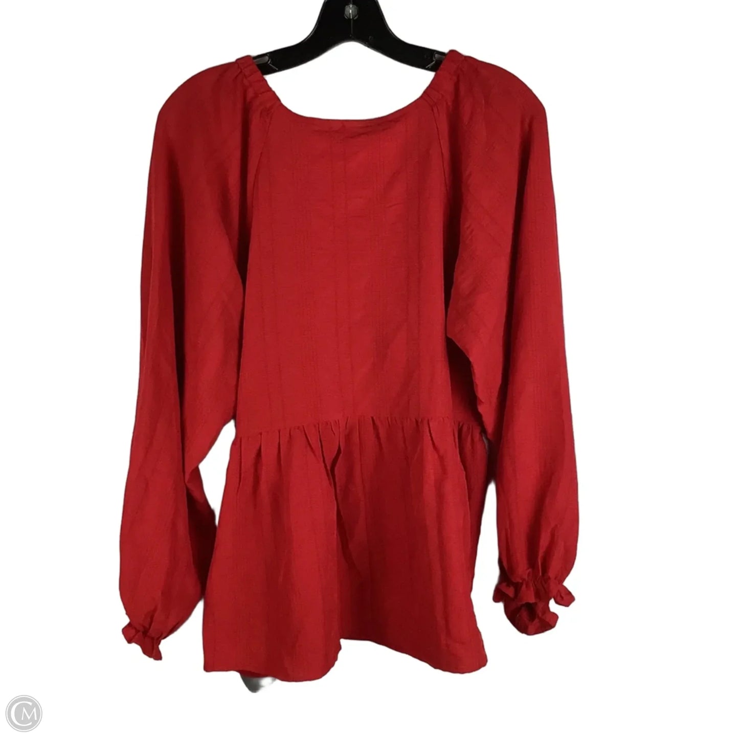 Top Long Sleeve By 143 Story In Red, Size: L