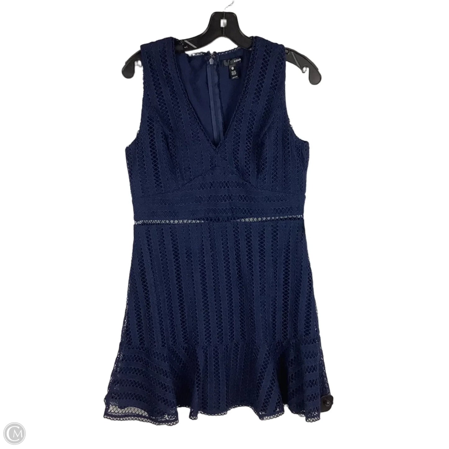 Dress Casual Midi By Aqua In Navy, Size: L