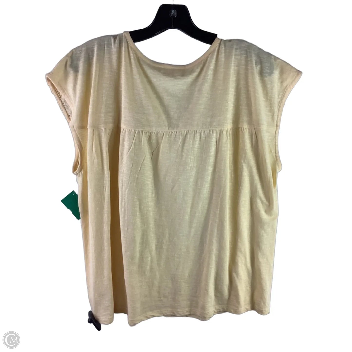 Top Sleeveless By Lucky & Blessed In Yellow, Size: L