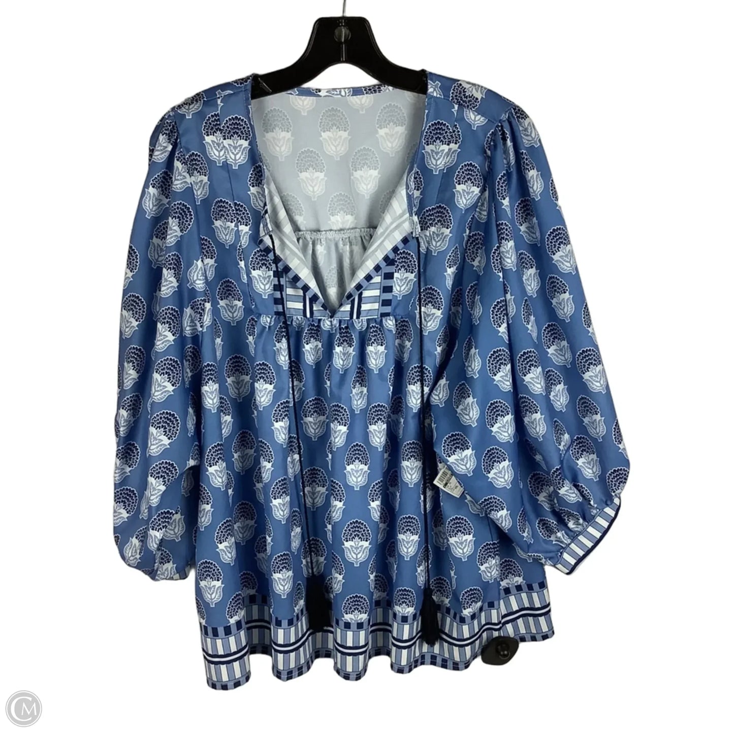 Top Short Sleeve By Clothes Mentor In Blue, Size: Xxl