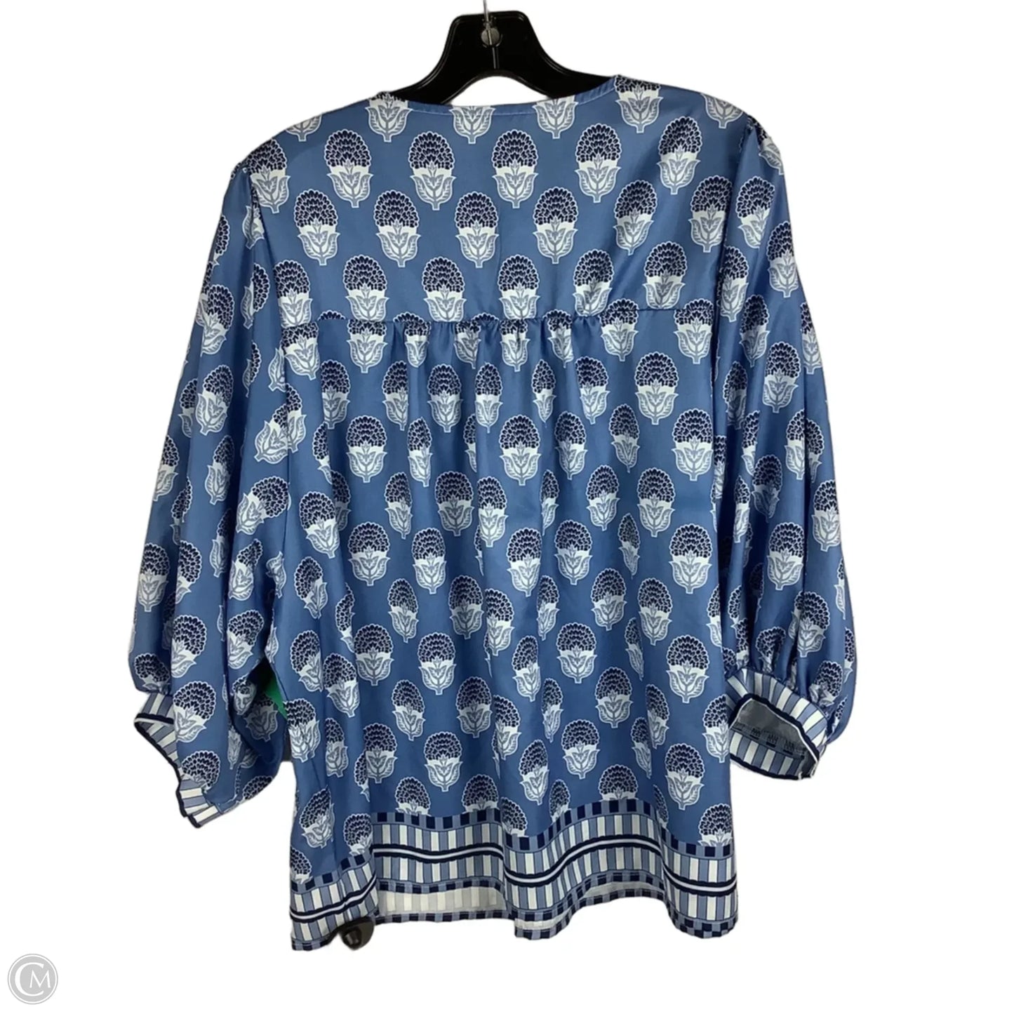 Top Short Sleeve By Clothes Mentor In Blue, Size: Xxl