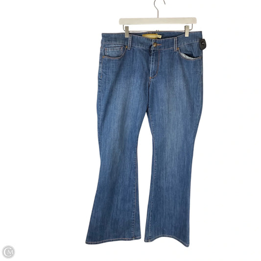 Jeans Boot Cut By Seven 7 In Blue Denim, Size: 18