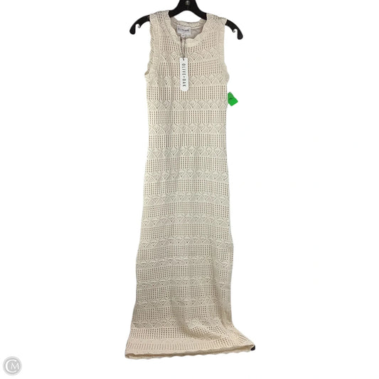 Dress Casual Maxi By Olive And Oak In Cream, Size: S