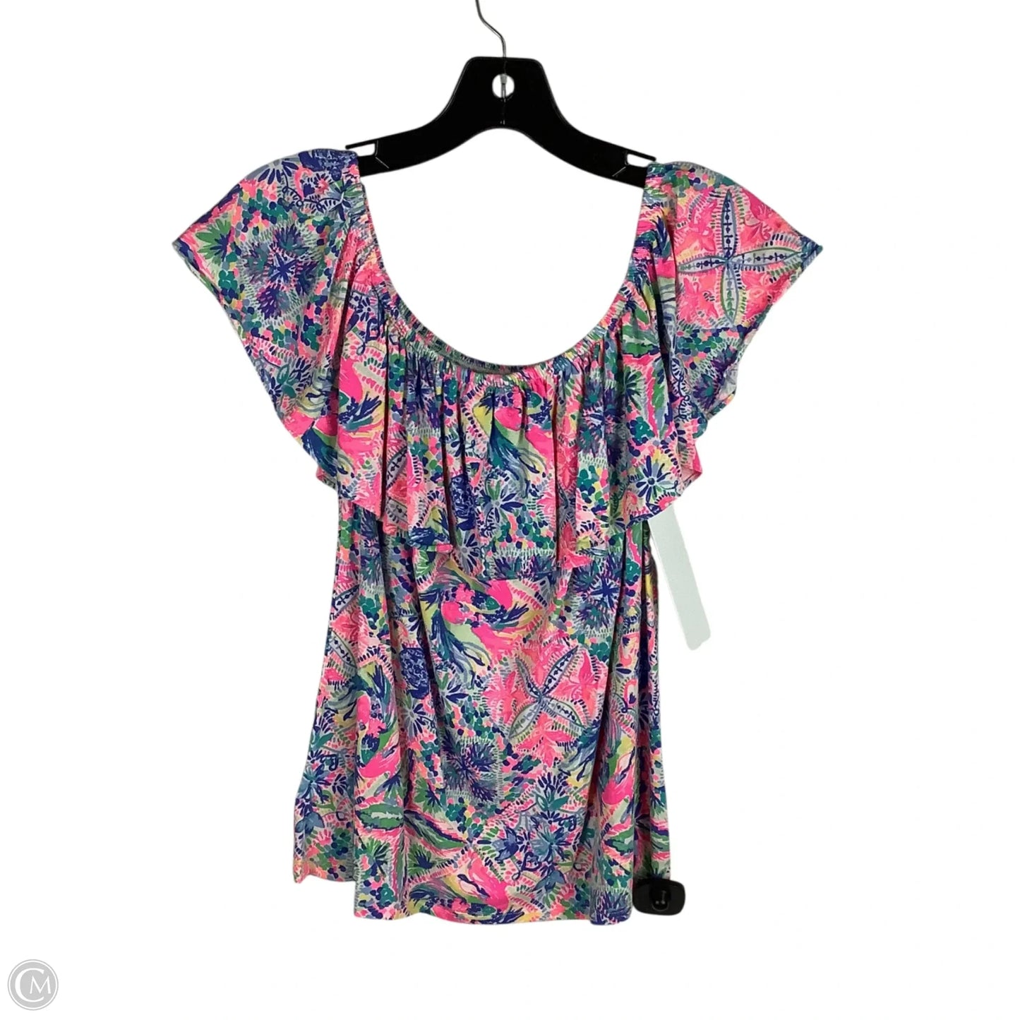 Top Short Sleeve Designer By Lilly Pulitzer In Pink, Size: Xs