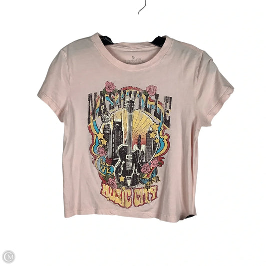 Top Short Sleeve By Clothes Mentor In Pink, Size: S