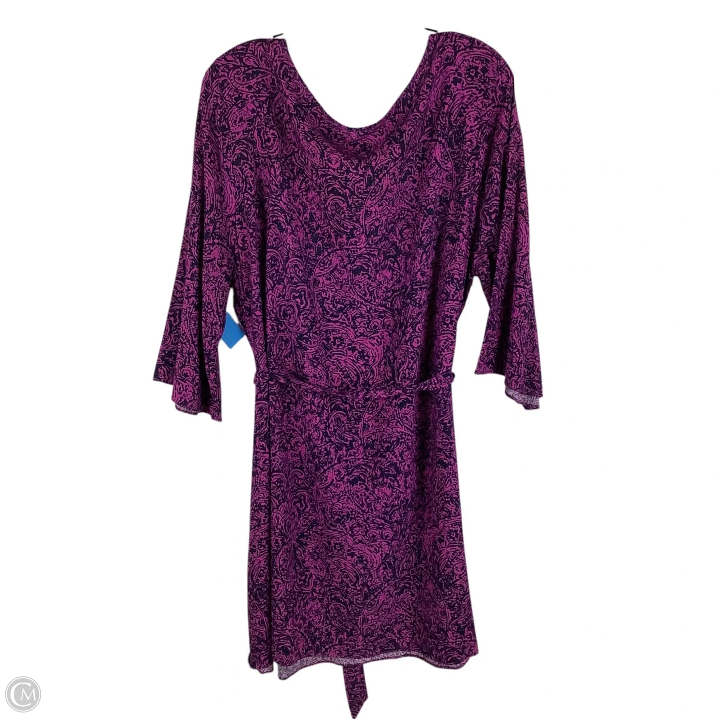 Dress Casual Midi By Banana Republic In Purple, Size: Xl