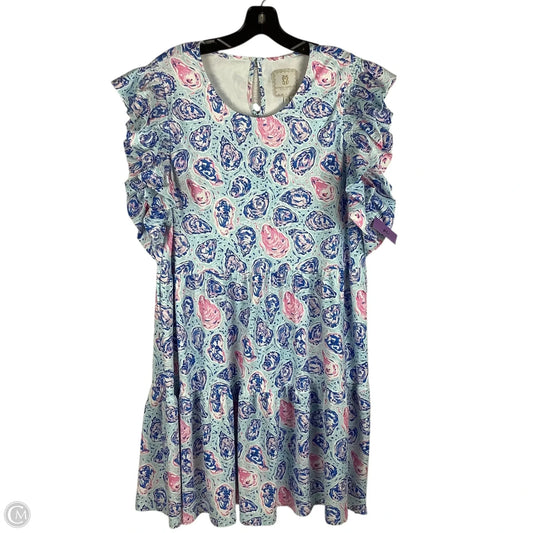 Dress Casual Midi By Simply Southern In Blue, Size: L