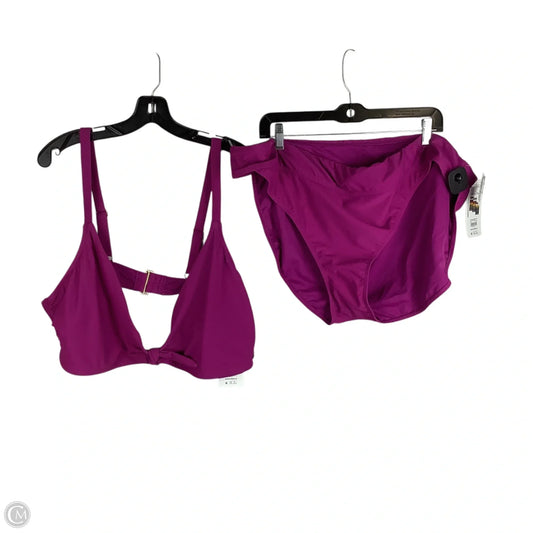 Swimsuit 2pc By Time And Tru In Pink, Size: 3x