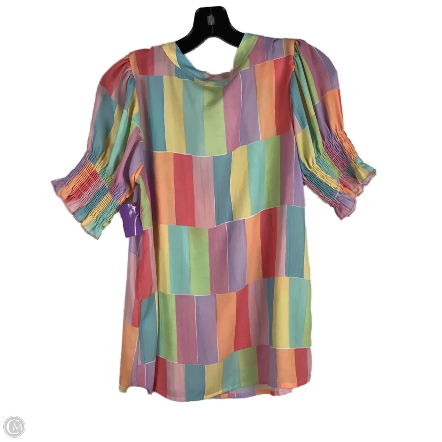 Top Short Sleeve By Bibi In Multi-colored, Size: S