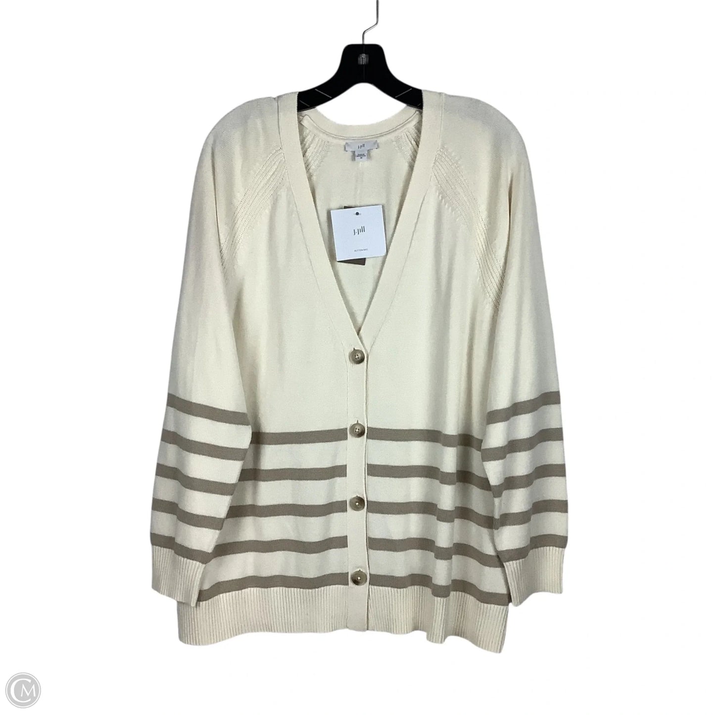Cardigan By J. Jill In Cream, Size: 2x