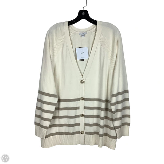 Cardigan By J. Jill In Cream, Size: 2x
