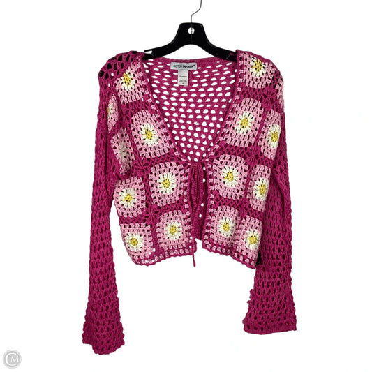 Cardigan By Clothes Mentor In Pink, Size: S