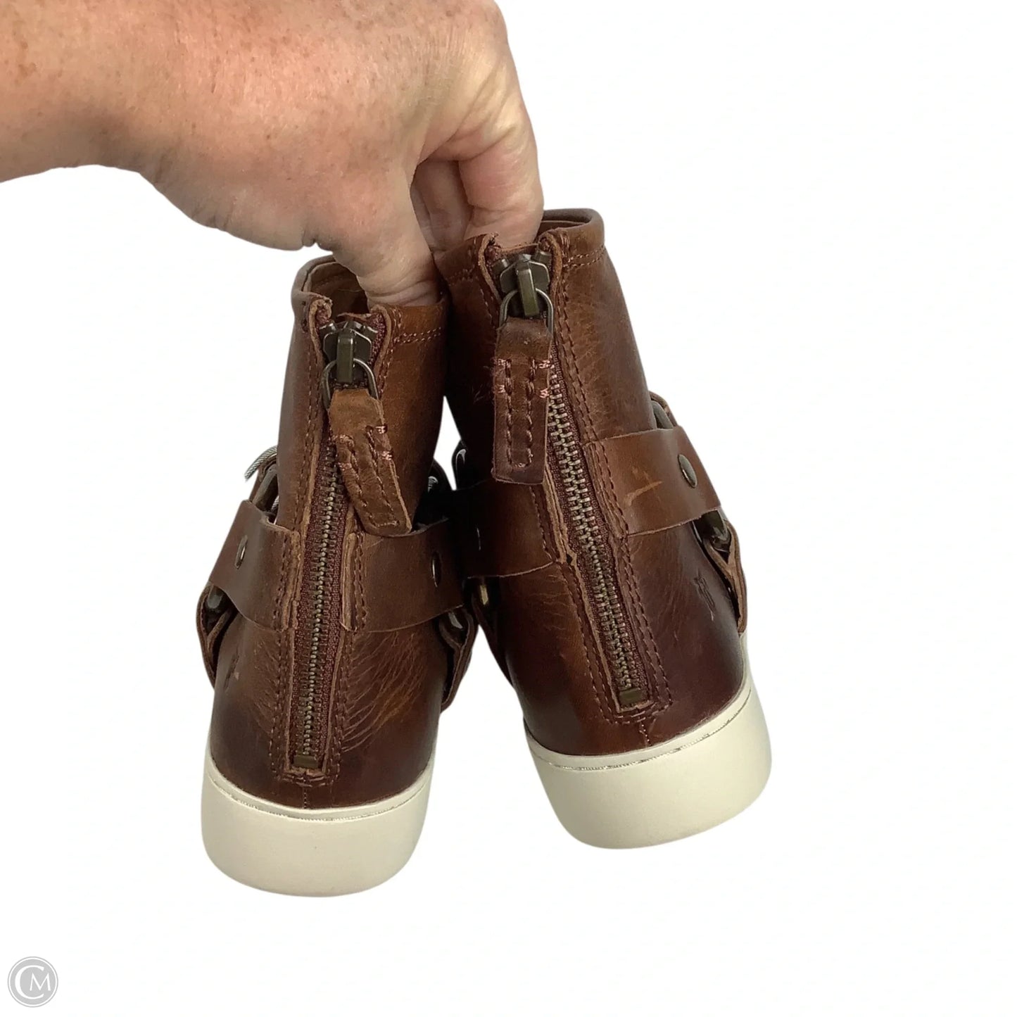 Shoes Designer By Frye In Brown, Size: 7