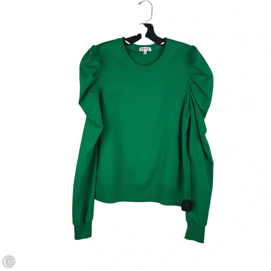 Top Long Sleeve By Tcec In Green, Size: M