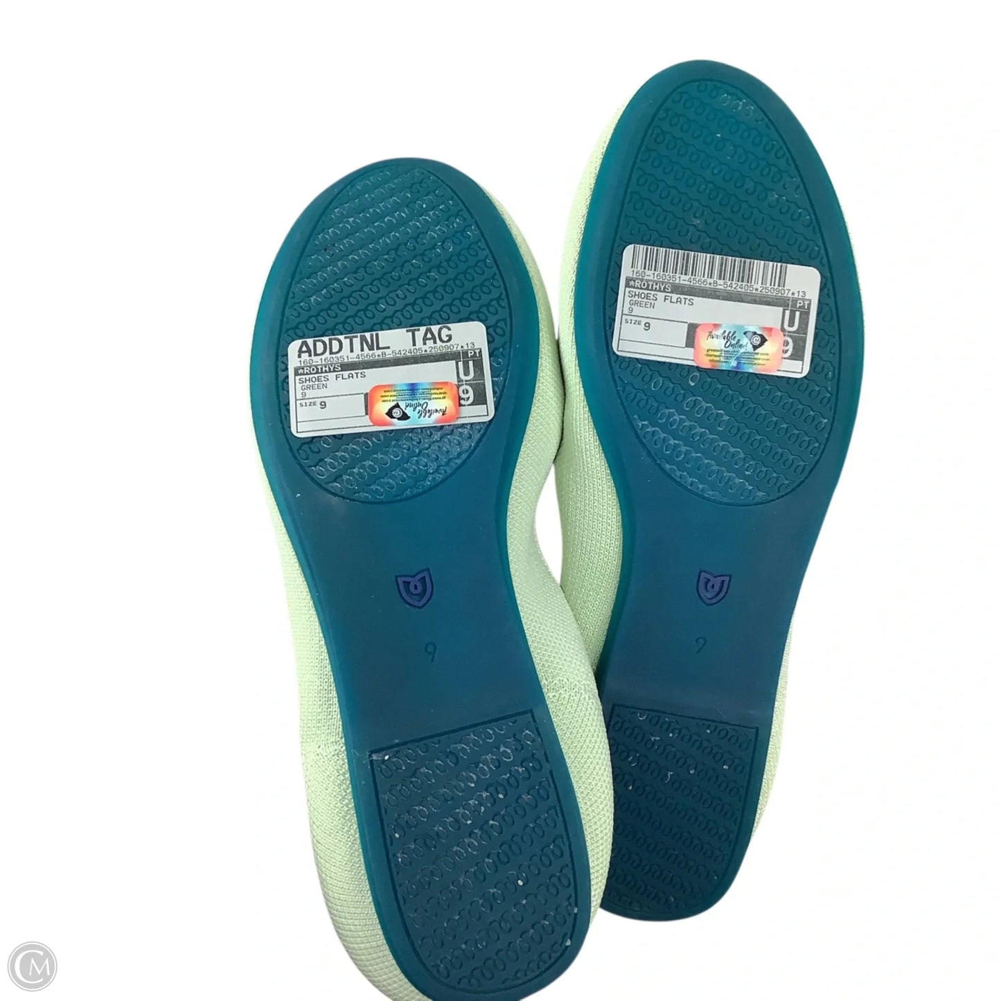 Shoes Flats By Rothys In Green, Size: 9