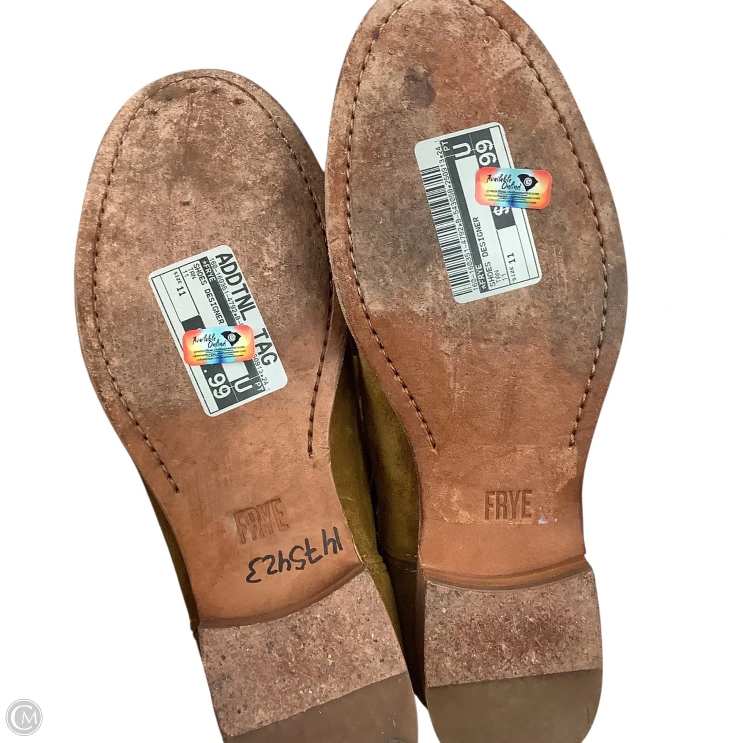 Shoes Designer By Frye In Tan, Size: 11