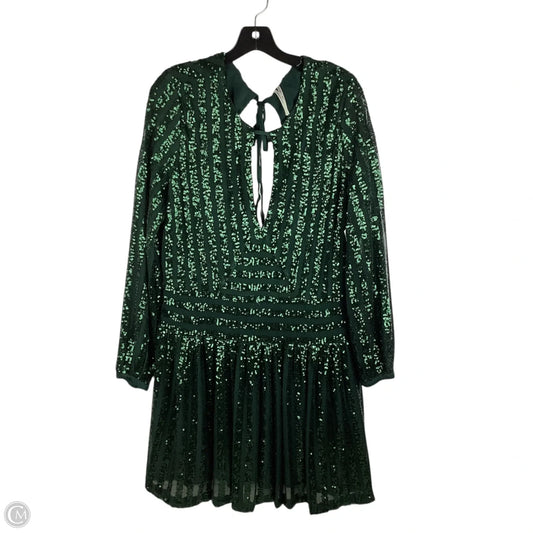 Dress Party Short By Anthropologie In Green, Size: 14