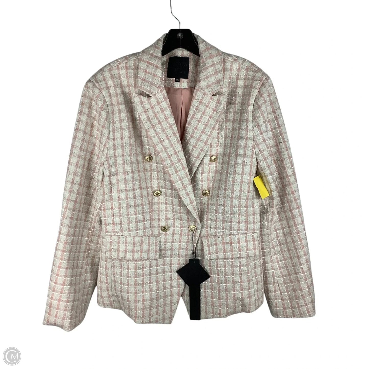 Blazer By Clothes Mentor In Pink, Size: Xxl