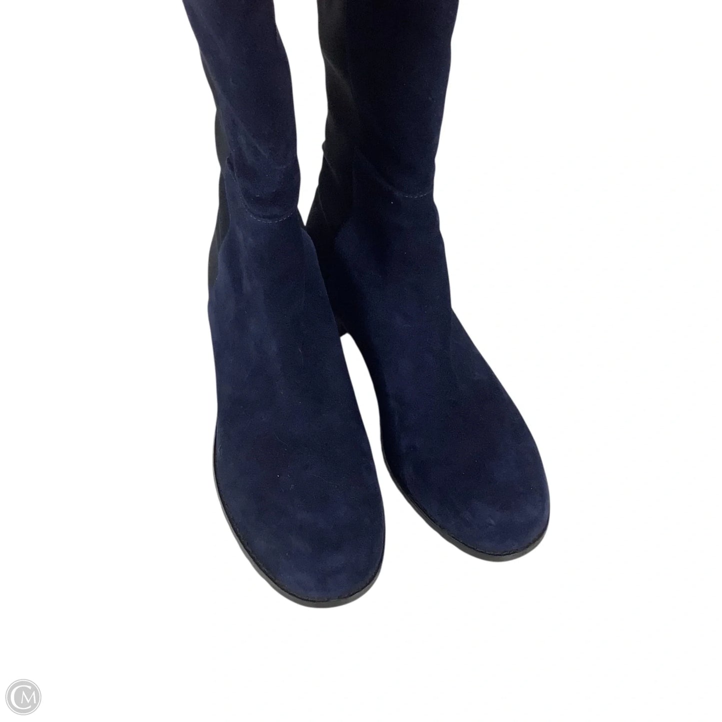 Boots Designer By Stuart Weitzman In Navy, Size: 7