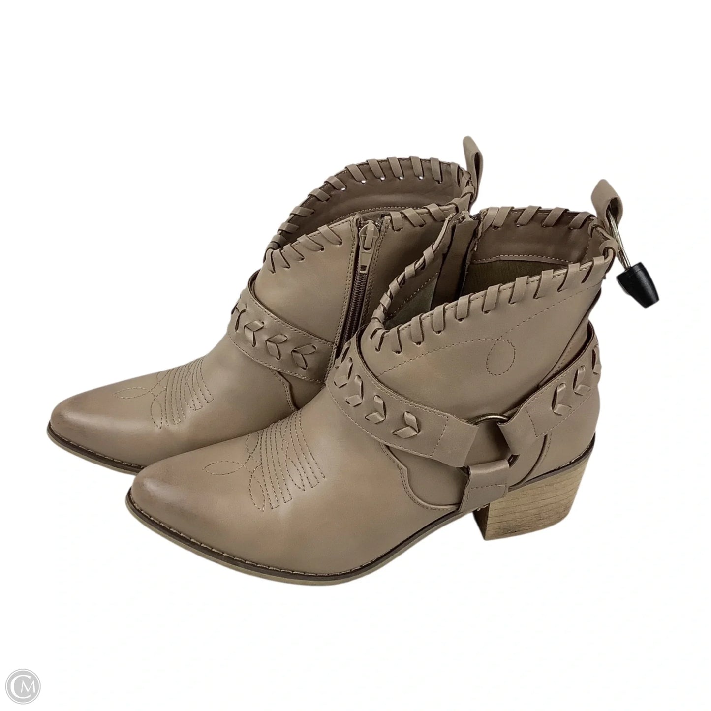 Boots Ankle Heels By Altard State In Taupe, Size: 9