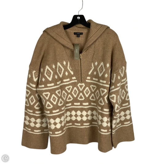 Sweatshirt Collar By J. Crew In Brown, Size: L/XL