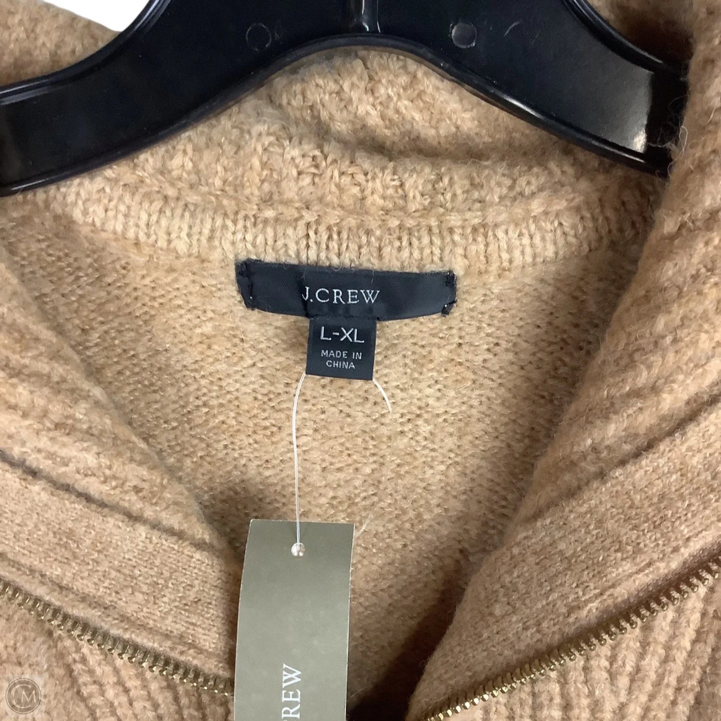 Sweatshirt Collar By J. Crew In Brown, Size: L/XL