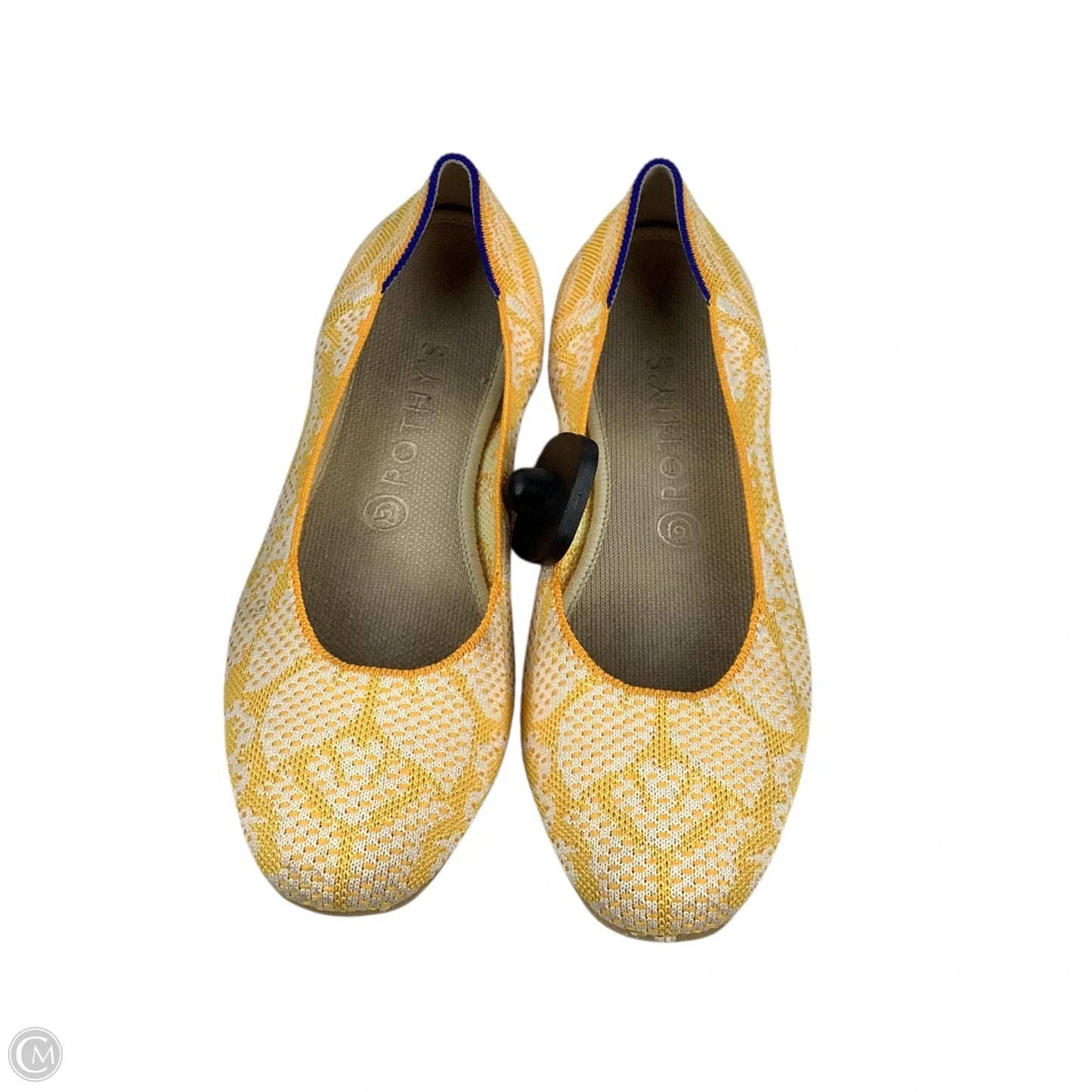 Shoes Flats By Rothys In Yellow, Size: 9.5