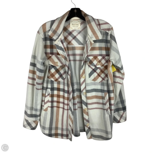 Jacket Shirt By Altard State In Plaid Pattern, Size: S