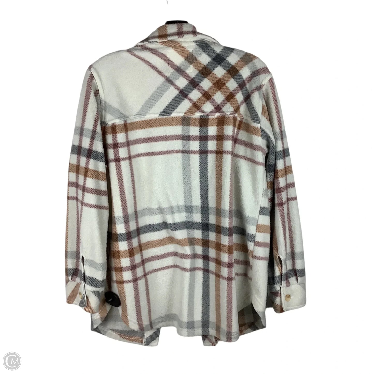 Jacket Shirt By Altard State In Plaid Pattern, Size: S