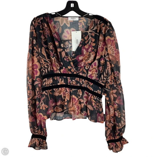 Top Long Sleeve By Clothes Mentor In Floral Print, Size: L