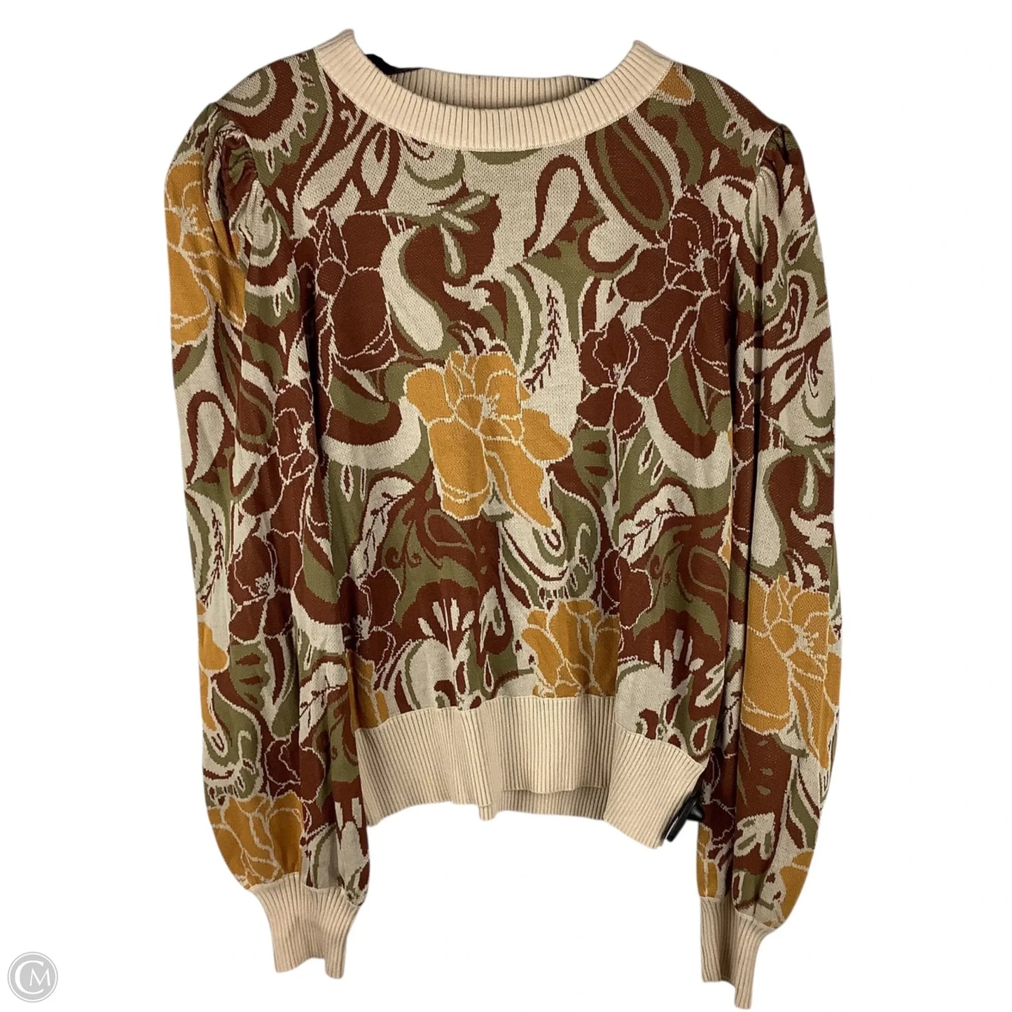 Sweater By Flying Tomato In Brown, Size: L