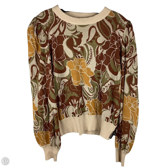 Sweater By Flying Tomato In Brown, Size: L