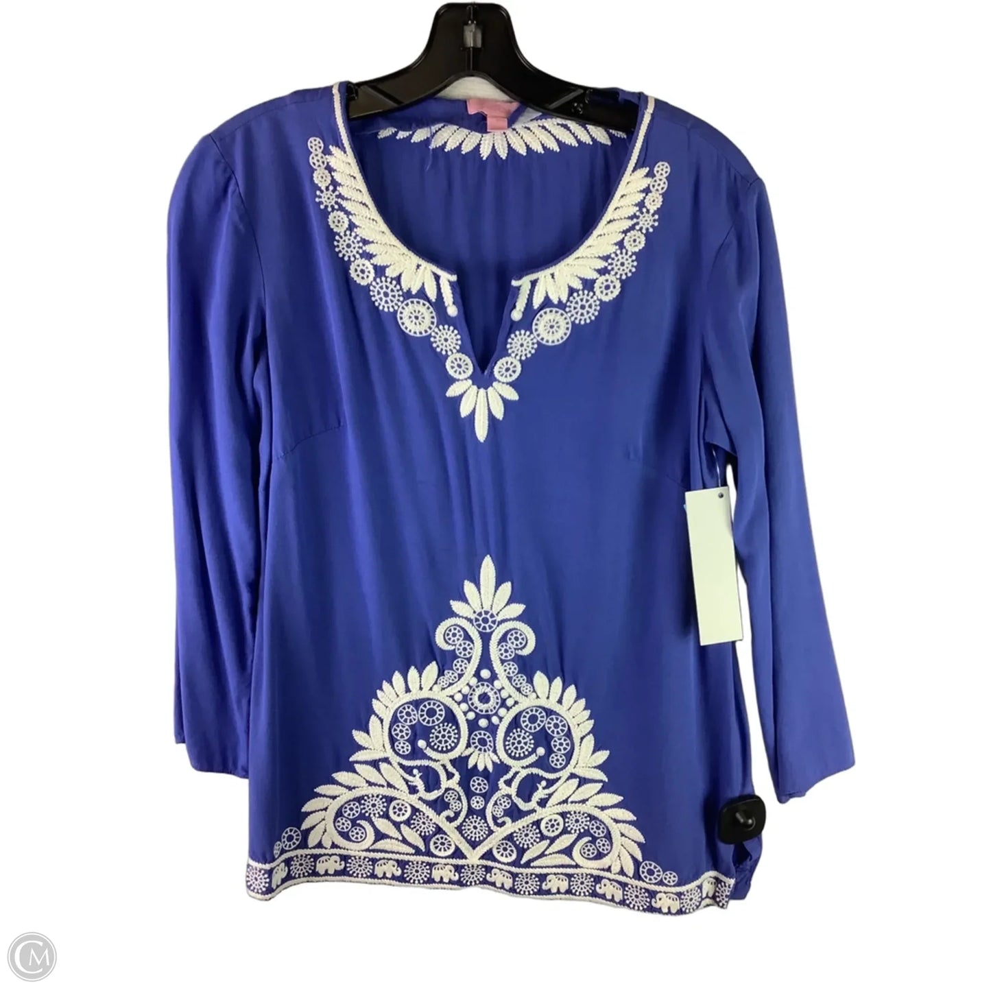 Top Long Sleeve By Lilly Pulitzer In Blue, Size: S
