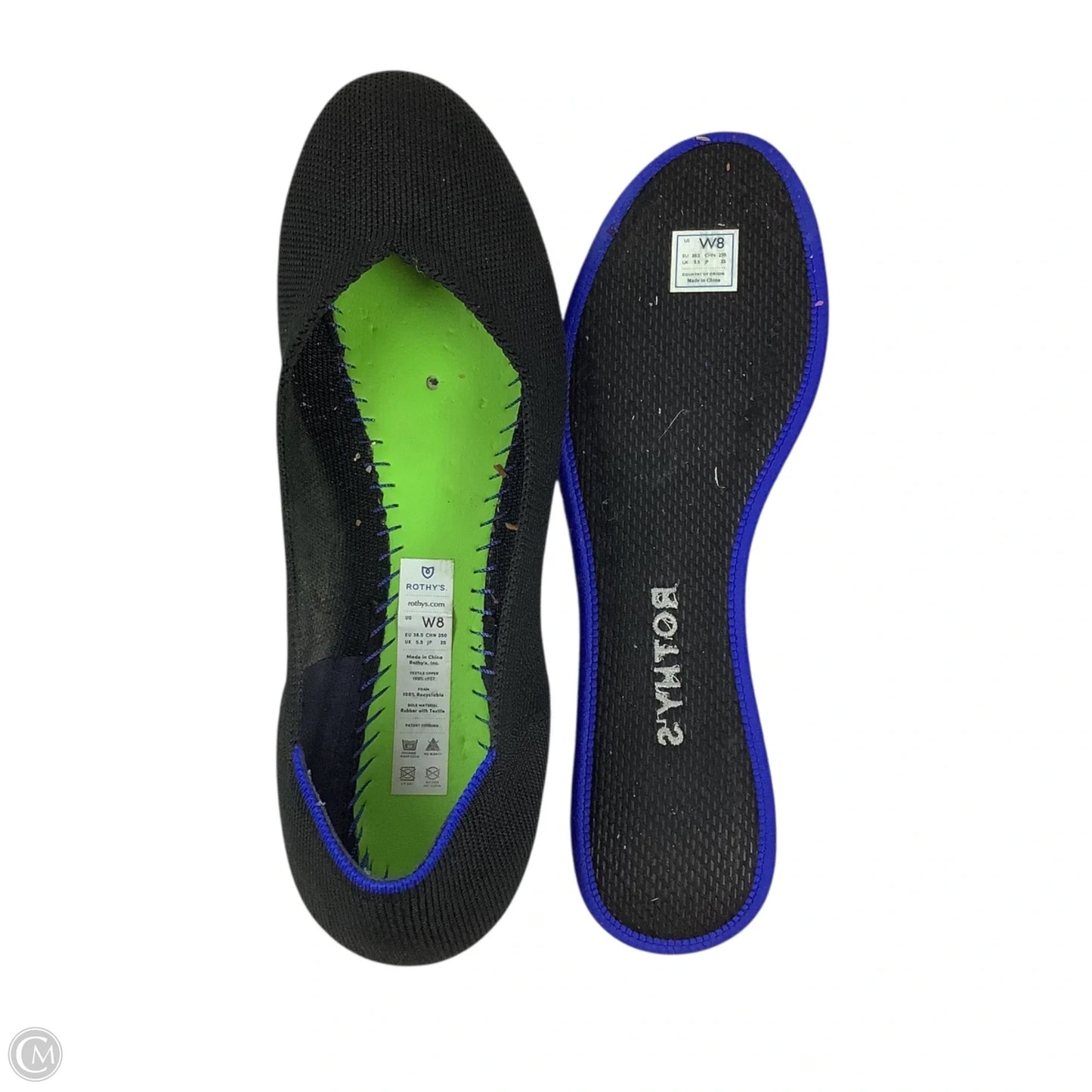 Shoes Flats By Rothys In Black, Size: 8