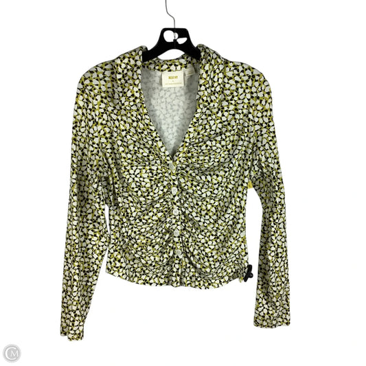Top Long Sleeve By Maeve In Yellow, Size: L