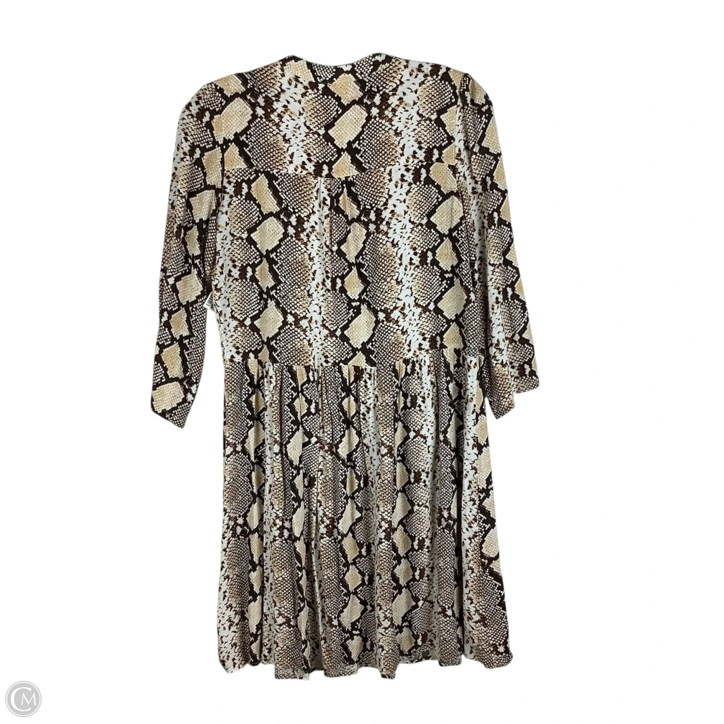 Dress Casual Short By Maeve In Snakeskin Print, Size: M