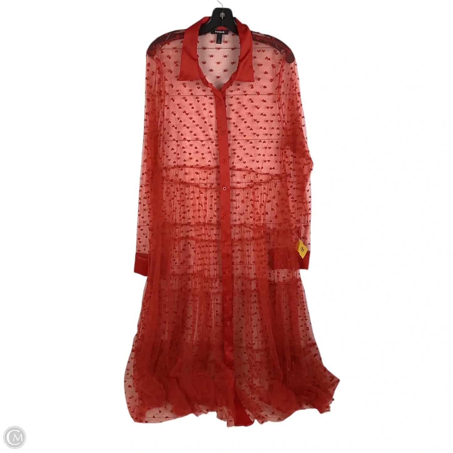 Dress Casual Maxi By Torrid In Red, Size: 1x