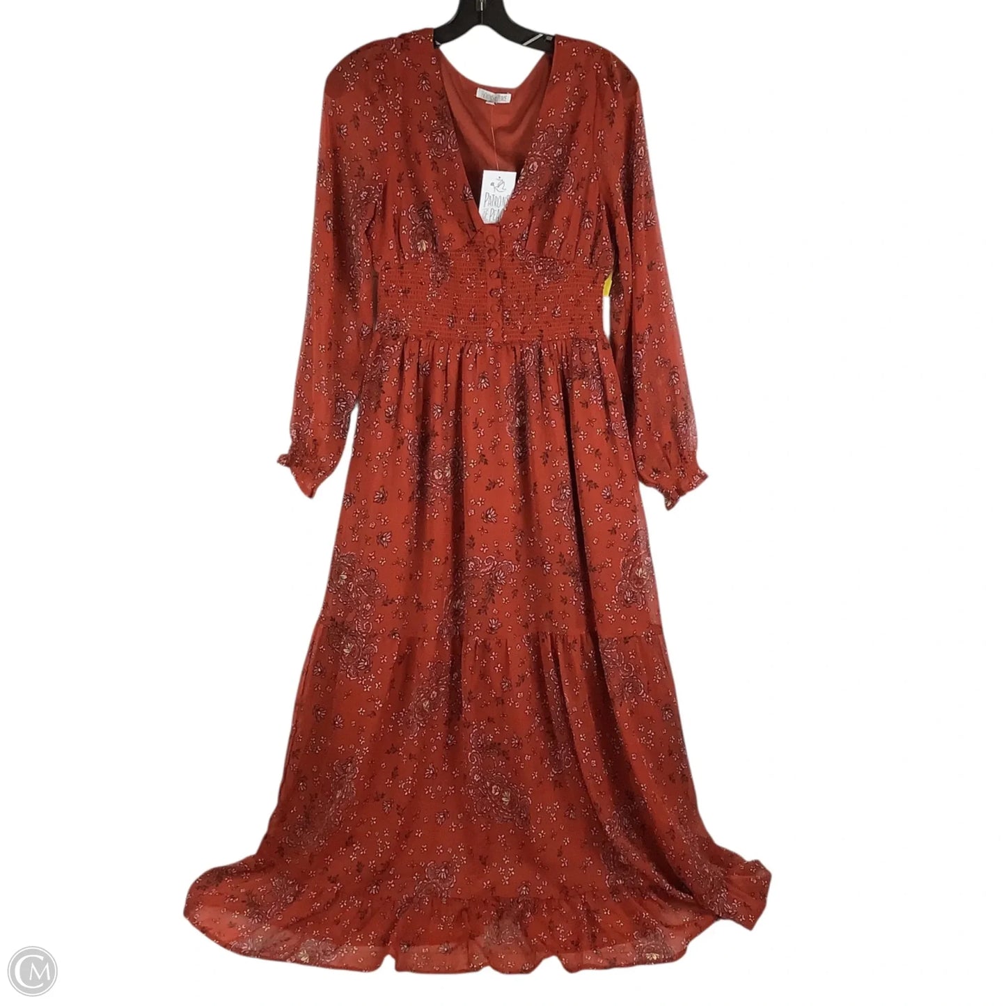 Dress Party Long By Patrons Of Peace In Orange, Size: S