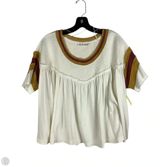 Top Short Sleeve By We The Free In Cream, Size: L