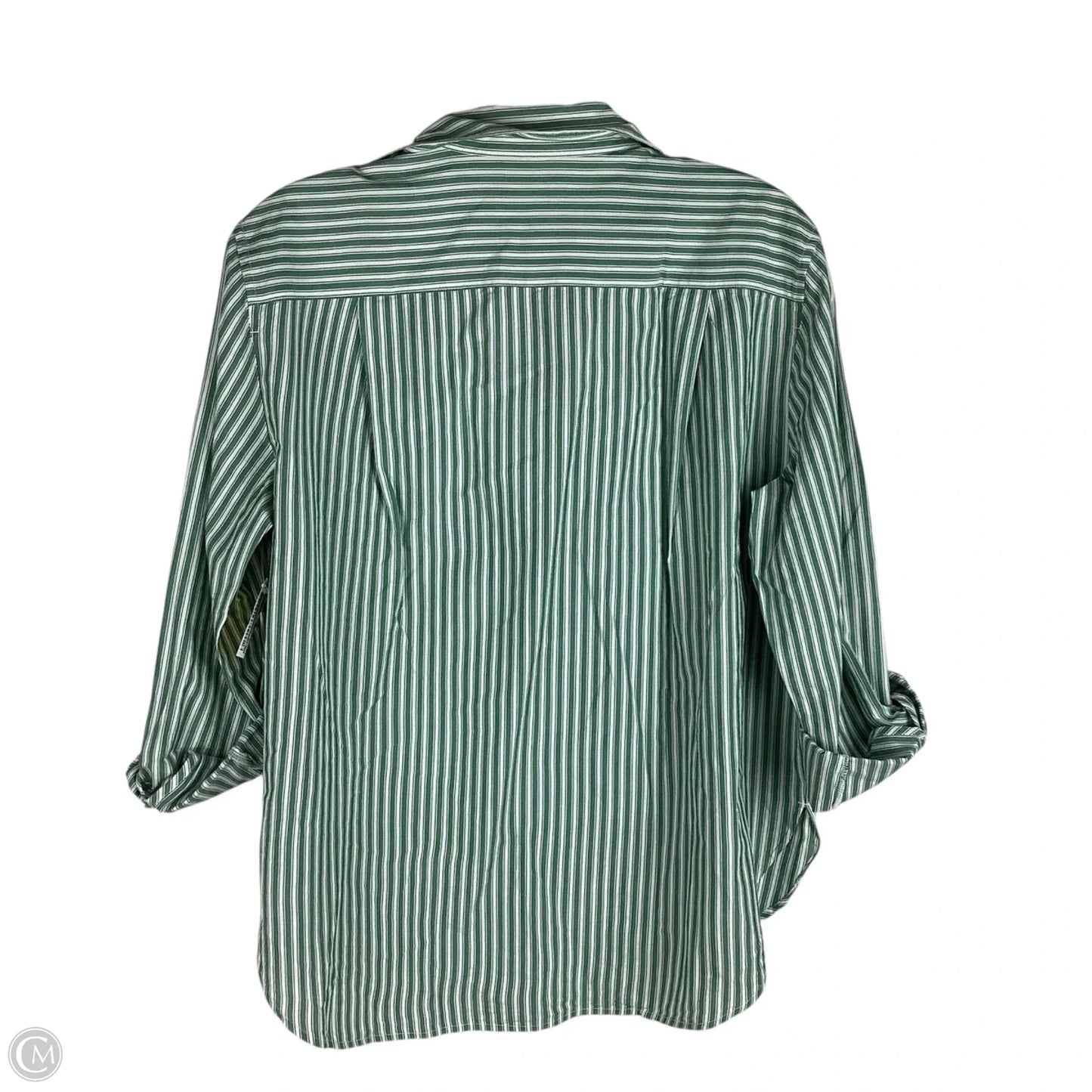 Top Long Sleeve By Loft In Striped Pattern, Size: M