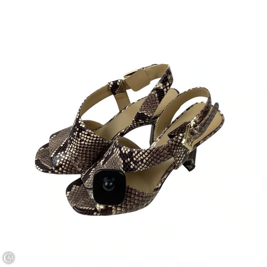 Shoes Heels Stiletto By Michael By Michael Kors In Snakeskin Print, Size: 7