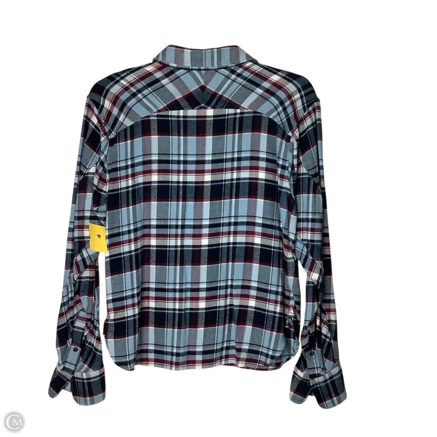 Top Long Sleeve By Rag And Bone In Blue & Red, Size: S