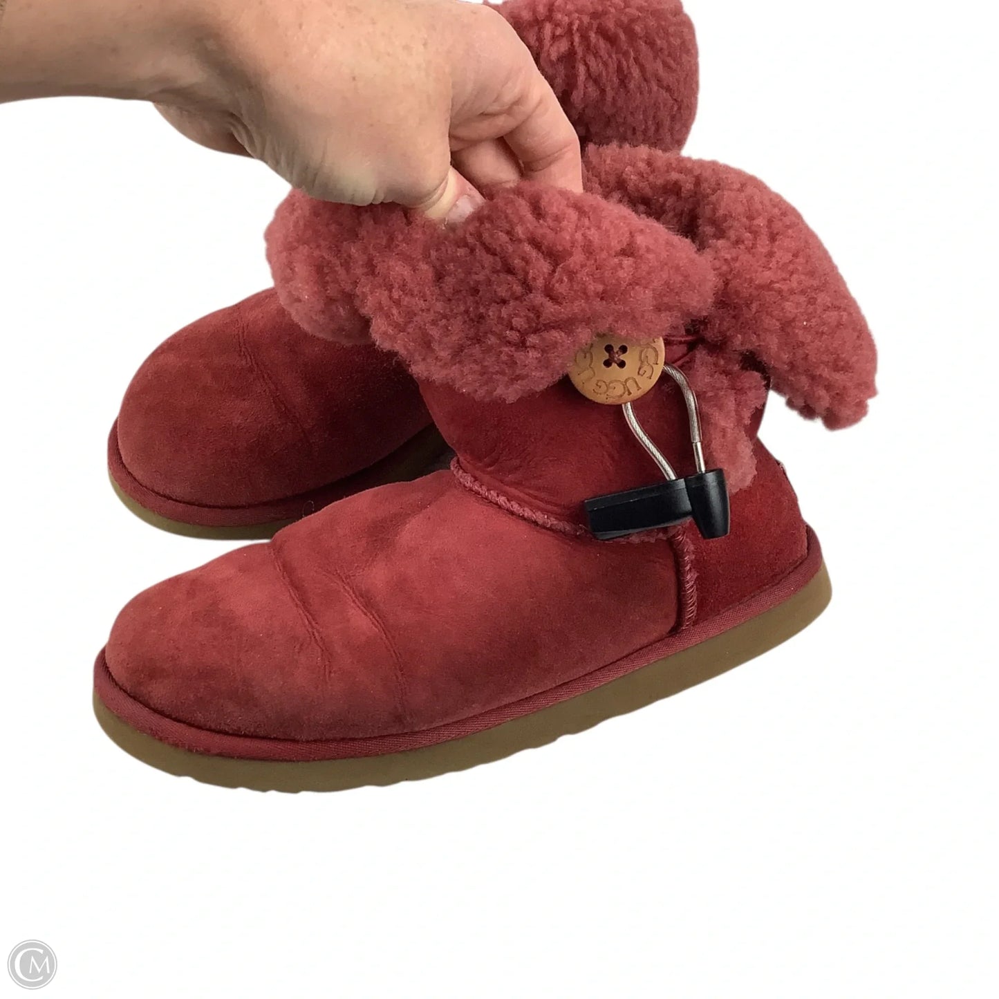 Boots Designer By Ugg In Red, Size: 8