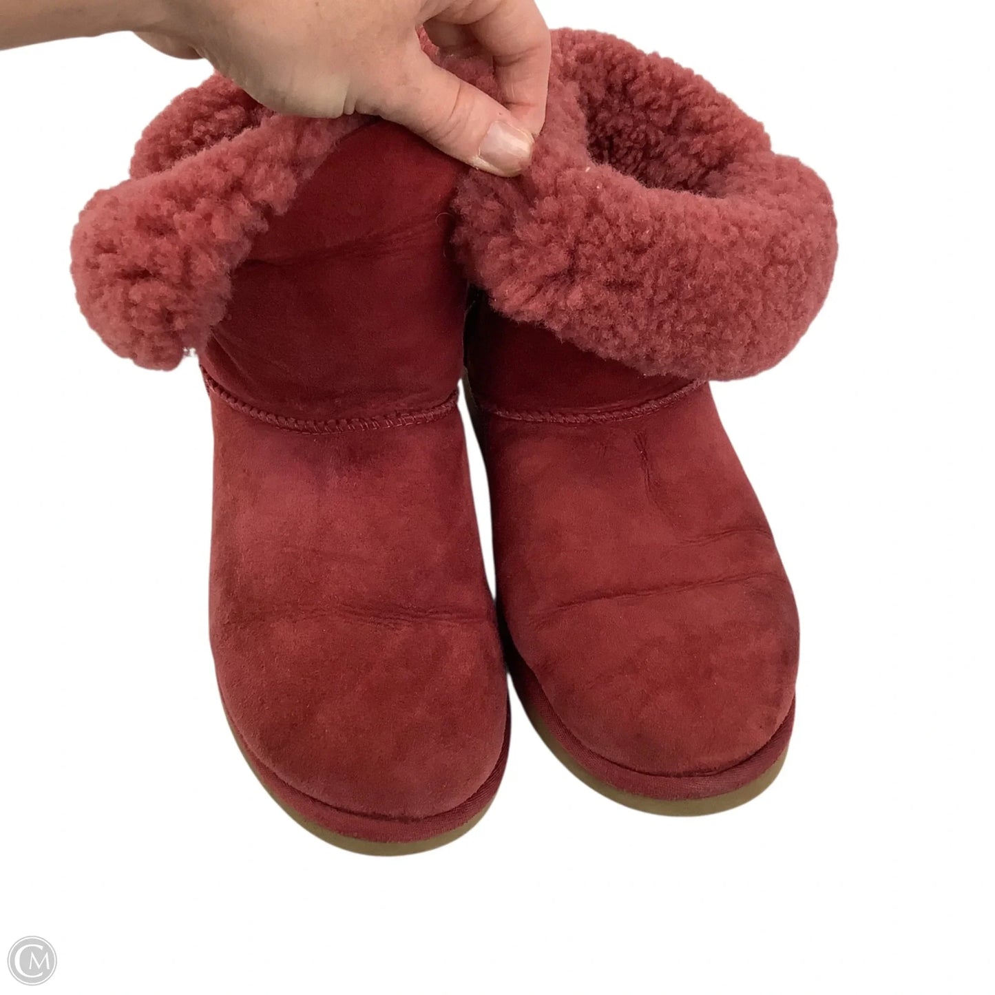 Boots Designer By Ugg In Red, Size: 8