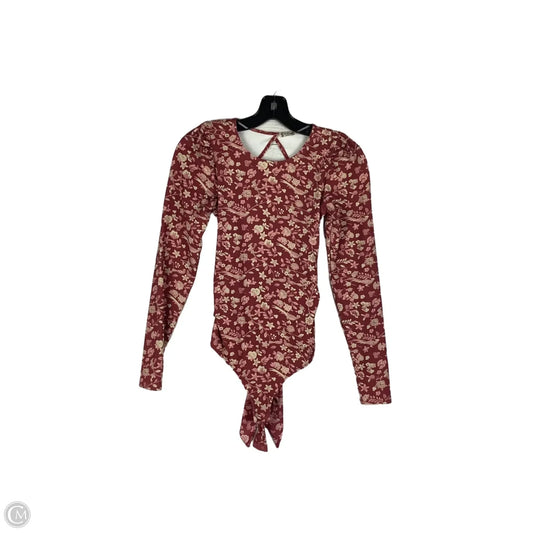 Bodysuit By Free People In Red, Size: Xs