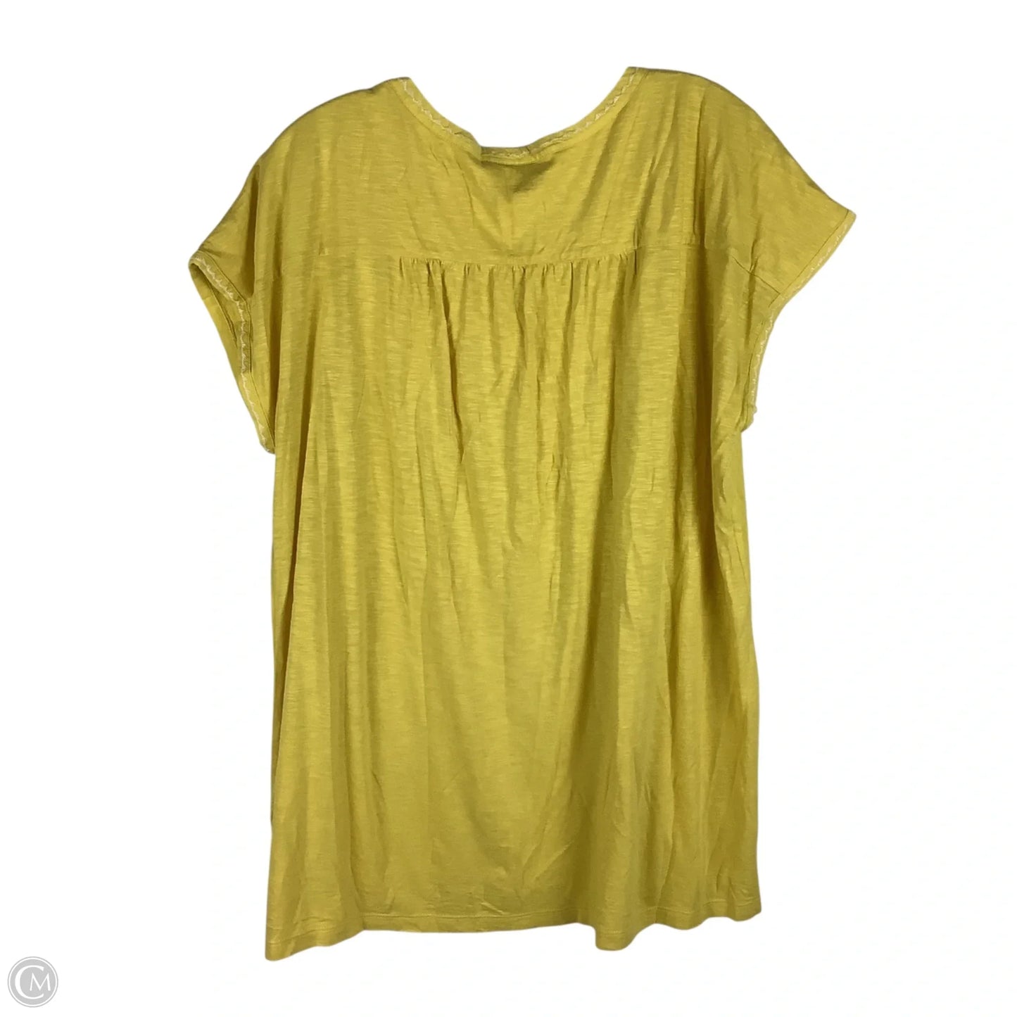 Top Short Sleeve By J. Jill In Yellow, Size: Xl